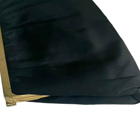 After Five Vintage Black‎ Chiffon Handbag Clutch Attached Coin Bag - Picture 10 of 13